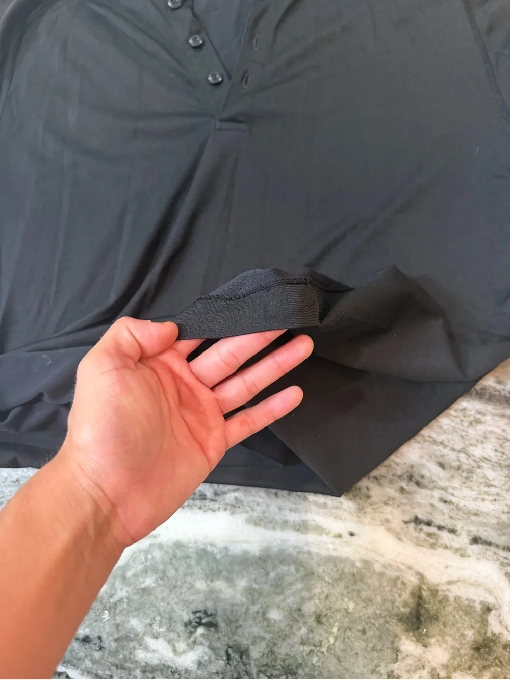 Men’s Lululemon Black Short-Sleeve Performance Polo Large